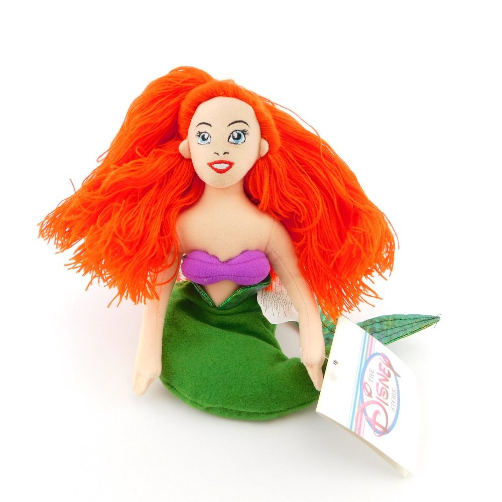 New Vintage ARIEL The Little Mermaid Limited Release Disney Bean Bag Plush